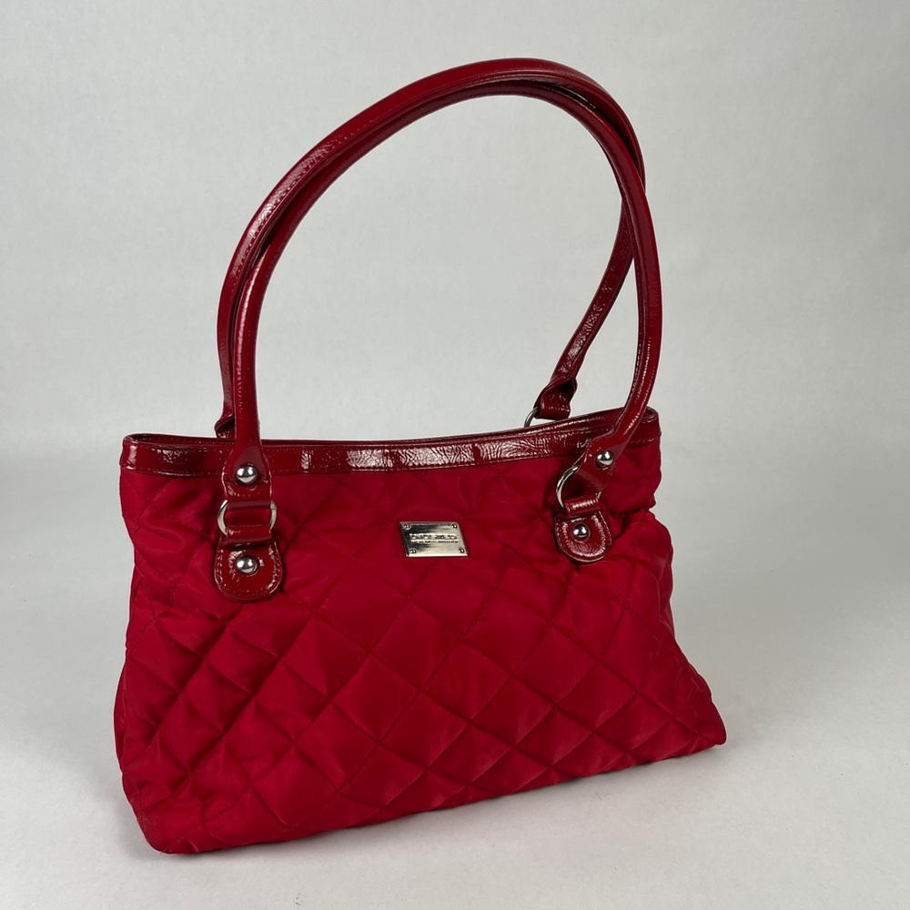 UNLISTED a Kenneth Cole Production Red Quilted Handbag